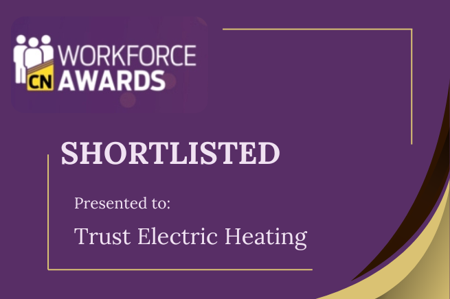 Trust Electric Heating Shortlisted for SME Best Place to Work at the Construction News Awards 2025