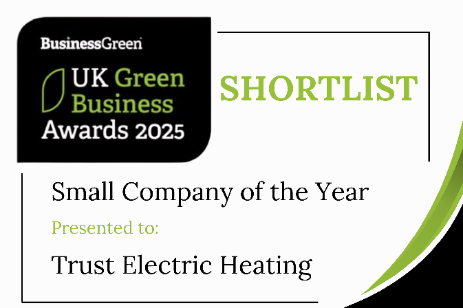 Fiona Conor and Trust Electric Heating Shortlisted at the Business Green Awards 2025