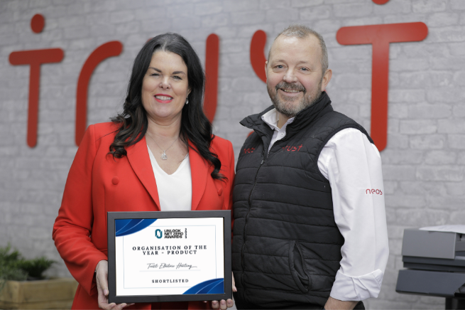 Trust Electric Heating Shortlisted for Organisation of the Year at the Unlock Net Zero Awards 2025