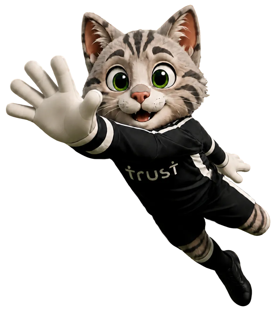 Trust cat goalkeeper